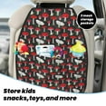 thumbnail image 4 of Goofa Red Mushrooms Pattern Car Back Seat Protector for Kids (2 Pack) ,Anti-kick Storage Mat for Car Seats,Shields from Footprints, 4 of 6