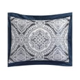 thumbnail image 5 of VCNY Home Yorkshire 7-Piece Queen Navy Queen Comforter Set, 5 of 9