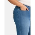thumbnail image 6 of JMS Just My Size by Hanes 5 Pocket Stretch Jeans, Women's Plus and Women's Plus Petite, Sizes 16W-26W, 6 of 6