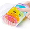 thumbnail image 4 of Wosthever Organizador de pastillas de 7 días, caja de pastillas, cajas de medicina, estuches, dispensador divisor para tableta, suplemento de aceite de Almacenamiento y organización del hogar color Wosthever HA025795-02, 4 of 6