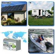 12V 135Ah LiFePO4 Lithium Battery Bluetooth,Group 31 Batteries for RV,Solar,Marine,Camping,Built in Smart 100A BMS,TCBWORTH Deep Cycles,Low Temp Cut off