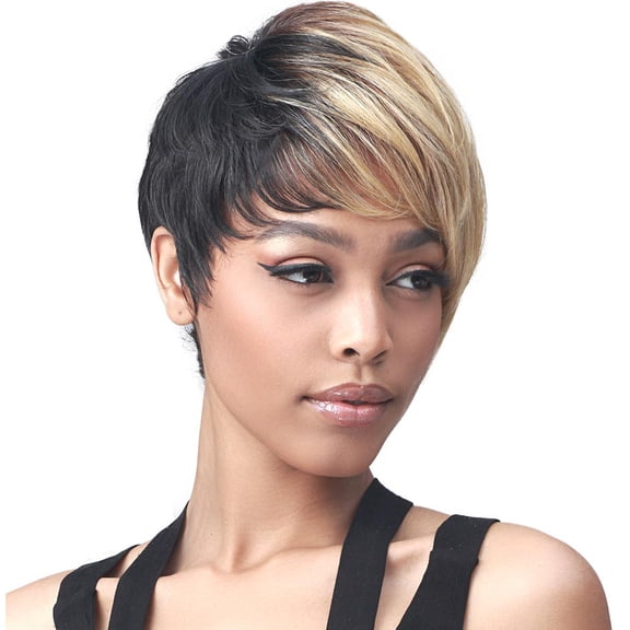 BobbiBoss Boss Wig Crown Top Synthetic Hair Wig - M638 Tigi (Color: 1 Jet Black)