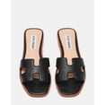 thumbnail image 2 of Sandalia Steve Madden Hadyn de piel negra talla 7.5, 2 of 4
