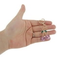 thumbnail image 4 of Unique Bargains Fashion Crystal Cherry Handbag Charm Purple 1 Pc, 4 of 5
