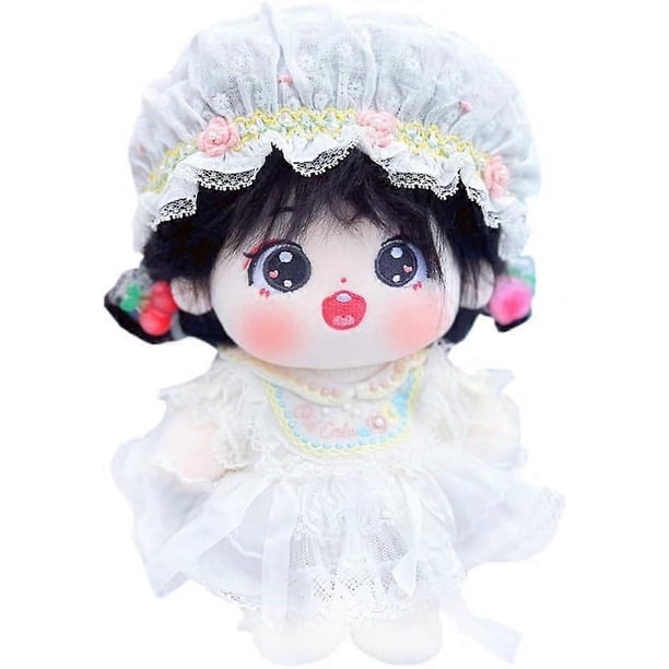 20cm Plush Doll Girl Naked Humanoid Stuffed Body no Attribute 8" Normal Body Wearable Clothing Dress Up Gifts (a-9-without Skeleton)