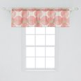 thumbnail image 2 of Ambesonne Circles Window Valance, Dash Lines Circle Print, 54" X 18", Pale Sepia White, 2 of 3