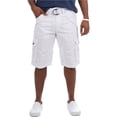 thumbnail image 1 of XRAY Mens Belted Double Pocket Casual Cargo Shorts, white, 40, 1 of 1