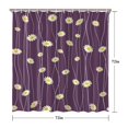 thumbnail image 5 of Waterproof Daisy Pattern Shower Curtain 72x72 Inch Boho Style Polyester Unique Shower Curtain for Bathroom Hotel Home Decor with 12 Plastic Hooks, 5 of 5