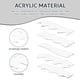 thumbnail image 1 of 5-Pack Wavy Edges Quilting Ruler And Templates Acrylic Quilting Templates Motion Sewing Ruler 6 Wavelength Quilting Templates, 1 of 7