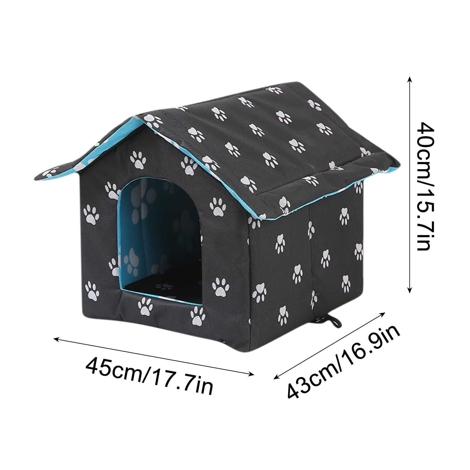 Matoen Dog House with Removable Canopy Shade Tent, Indoor and Outdoor Dog Cot Cat House Pet Shelter, Portable Waterproof for Small Medium Dogs