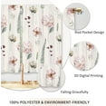 thumbnail image 4 of Pink Flower Kitchen Curtains Green Leaves Hydrangea Flower Spring Floral Small Short Cafe Window Curtains Vintage Hydrangea Bathroom Drapes Treatment Tier Curtains 2 Panels (27.5x39 Inch), 4 of 6