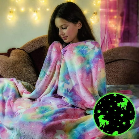 Glow In The Dark Throw Blanket Luminous Blanket Walmart