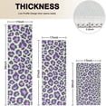 thumbnail image 4 of Green and Purple Of Leopard Print Kitchen Rugs Sets Of 3,Kitchen Runner Rugs Non Skid Washable,Decorative Kitchen Floor Mats for Kitchen,Sink,Laundry,17"x30"+ 17"x47" + 17"x59", 4 of 6