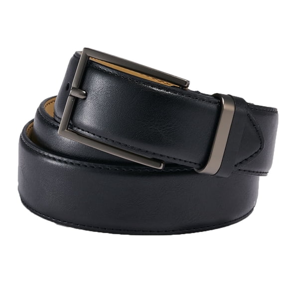 Gem-Dandy Leather Metal and Loop Black Belt Men XL