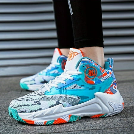 

Men s Shock-Absorbing Basketball Shoes Durable Non-Slip Athletic Shoes For Youth Teenager