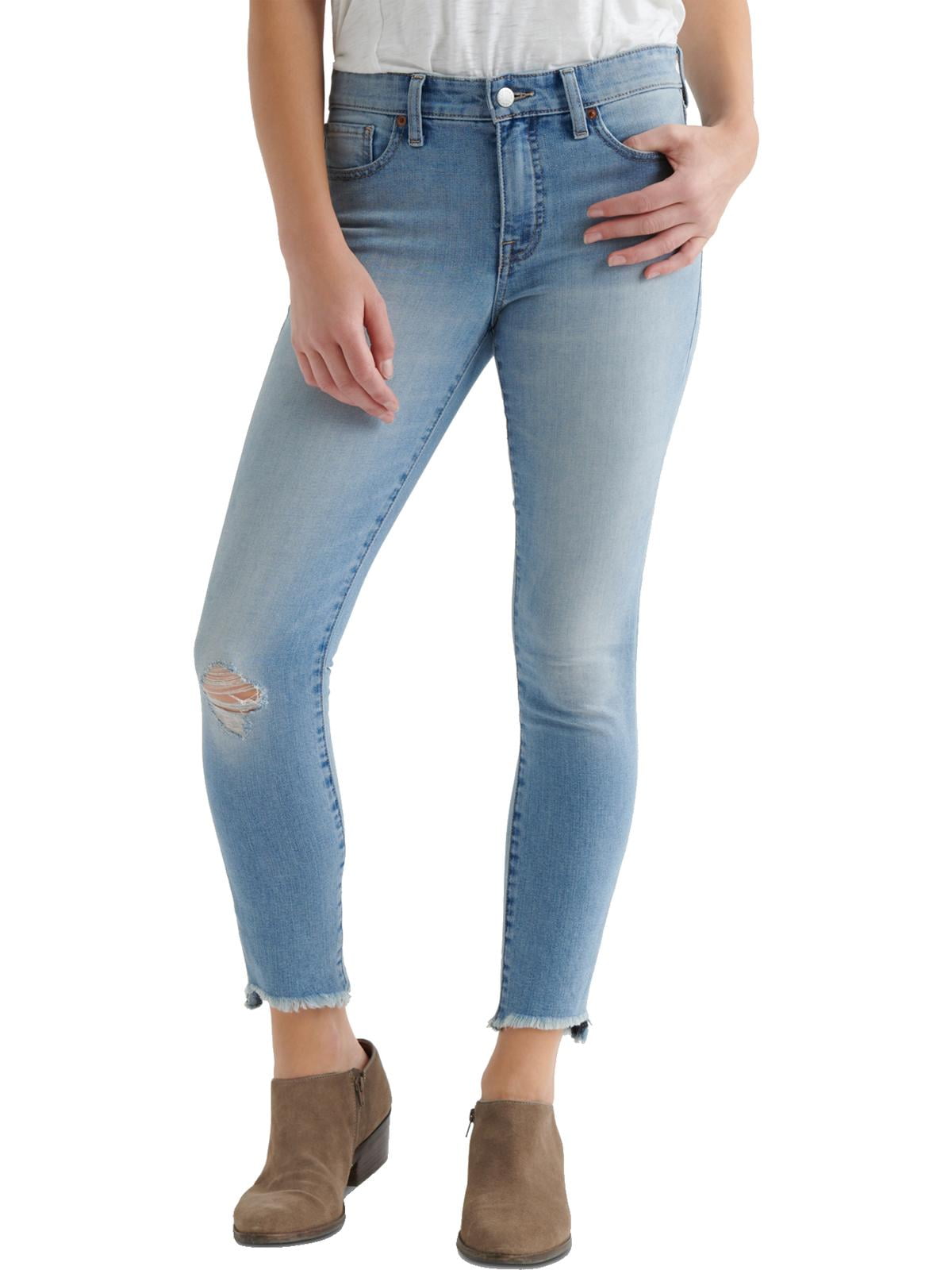 distressed cropped jeans