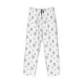 thumbnail image 6 of Uemuo Hand Drawn Turtle Pattern Men's Wide Leg Palazzo Lounge Pants with Pockets Light Weight Loose Comfy Casual Pajama Pants-Medium, 6 of 9