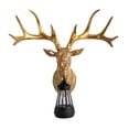 thumbnail image 5 of Fzaqwen Deer Head Wall Lamp Animal Wall Art Decorative Resin Modern Solar Deer Sculpture gold, 5 of 9