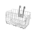thumbnail image 2 of Thickened Metal Front Handlebar Bike Basket Detachable Bike Basket Stylish Quick Silvery, 2 of 9