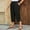 Black, variant on Maean Plus Size Women Capris Pant Wide Leg Elastic Waisted Casual Baggy Capri Pants with Pockets