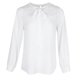 thumbnail image 3 of Camisa de gasa de retazos de encaje de manga larga azul / blanca Blusa informal de corte holgado para mujer L Soledad Camisa de gasa, 3 of 10