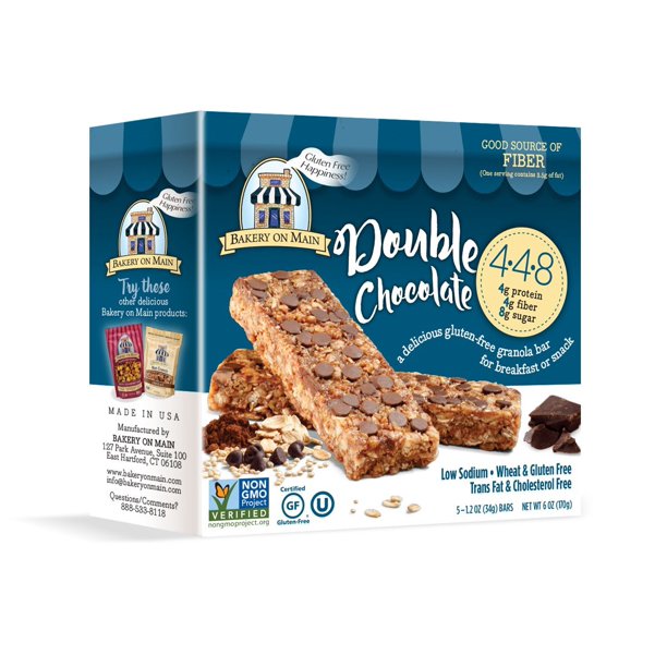 Bakery on Main Gluten Free 448 Granola Bars, Double Chocolate, 5