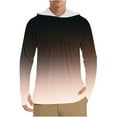 thumbnail image 2 of Dagugfen Mens Shirts Summer Hoodie Sun Protection Long Sleeve Loose Comfy Gradient Color Outdoor Shirts for Fishing, 2 of 8