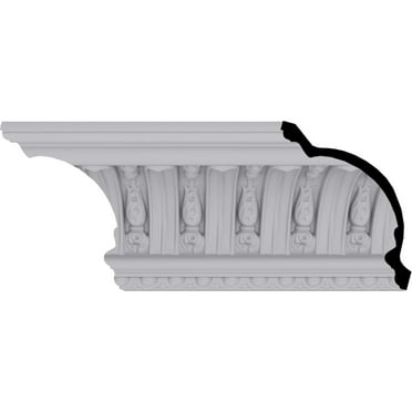 7 3/8"H x 9 1/8"P x 11 3/4"F x 94 1/2"L Raymond Crown Moulding