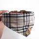 thumbnail image 2 of Juego de correa y collar para perros pequeños de cuero, pajarita a cuadros y pañuelo, lindo collar para perros, collares ajustables para mascotas con correa para caminar para perros pequeños, cachorr, 2 of 5