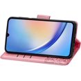 thumbnail image 3 of for Samsung Galaxy A34 5G Wallet Case for Women Girls, Shiny Butterfly Flower PU Leather Cover with Card Slot Holder Flip Phone Case for Samsung Galaxy A34 5G Rhinestone Pink, 3 of 9