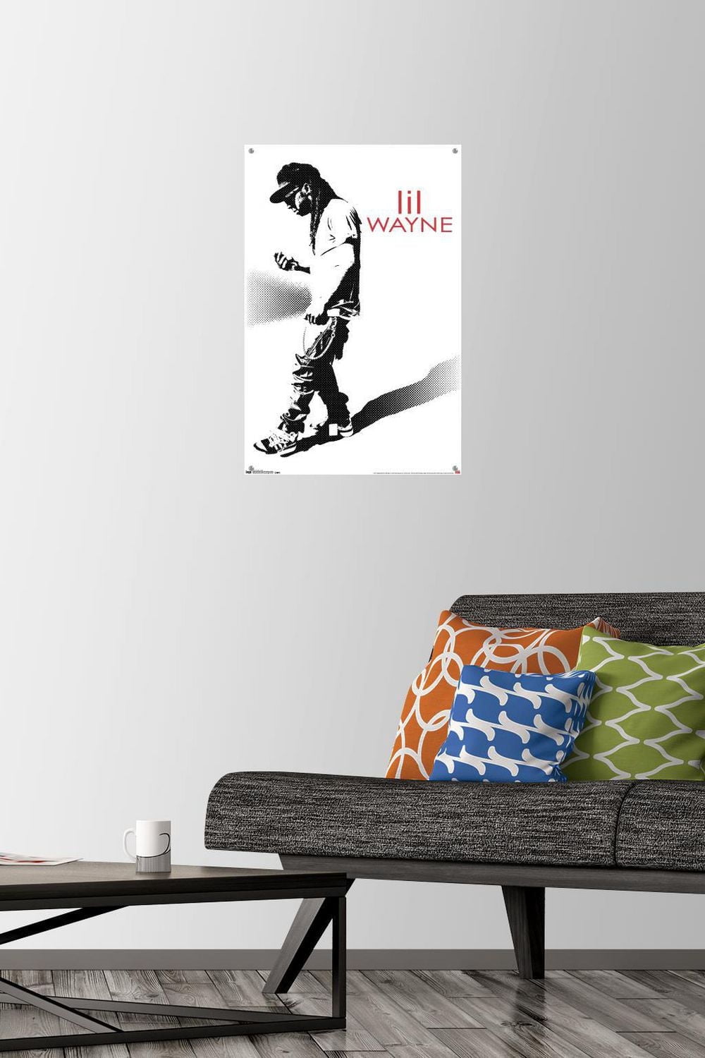 Lil Wayne - Hustle Wall Poster, 14.725" x 22.375" Framed