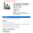 thumbnail image 2 of Front Sway Bar Link - Compatible with 2001 - 2003, 2005 - 2006 Chevrolet Silverado 1500 HD - AC Delco, 2 of 2