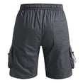 thumbnail image 6 of BRANROY Mens Golf Cargo Shorts Big & Tall - Drawstring Relaxed Fit Tactical Shorts, Function as Hiking Shorts, Beach Shorts, and Running Shorts for Summer Leisure,Gray,S, 6 of 8