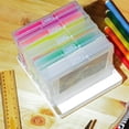 thumbnail image 4 of Novelinks 12 Pcs Transparent 4" x 6" photo storage boxes Photo Keeper for Pictures, Crafts, Beads, Small Items(Clear), 4 of 10