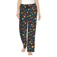 thumbnail image 1 of Fotbe Vintage Records Pantalones de Pijama para Mujer, Pantalones de Dormir, Pantalones Pj con Cordón y Bolsillos-XX-Large, 1 of 6