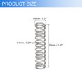 thumbnail image 2 of Uxcell 2Pack Compression Springs, 1mm Wire Diameter x 8mm OD x 50mm Length Stainless Steel Extension Spring, Silver, 2 of 5