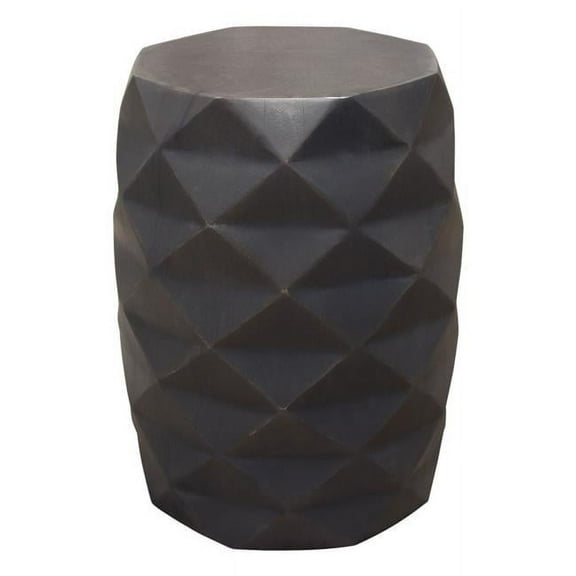 Diamond Sofa Fig Solid Mango Wood Accent Table in Grey Finish FIGETGR