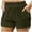 Army Green, variant on Women's Sweat Shorts Cotton French Terry Curved Hem Workout Casual Relaxed Lounge Shorts with Pockets (Purple, L)