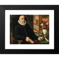 thumbnail image 2 of Marten Van Valckenborch 24x18 Black Modern Framed Museum Art Print Titled - Portrait of a Scholar, Presumably Carolus Clusius (Charles De L’Escluse, Arras 1526-1609 Leiden) (1589), 2 of 5