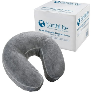 Fitted Disposable Face Cradle Covers – Medical-Grade, Soft, Non-Sticking Massage Face Covers/Headrest Covers for Massage Tables & Massage Chairs, 50 Count