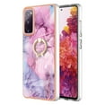 thumbnail image 3 of Mantto For Samsung Galaxy S20 FE Case,Ring Holder Stand Marble Pattern 3 in 1 Rugged Shockproof Hybrid Hard PC Soft Rubber Bumper Drop Protective Girls Women Boy Men Phone Cases,Pink, 3 of 6