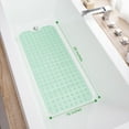thumbnail image 4 of Bathtub Mats for Shower Tub Extra Long Non-Slip Bath Mat, 39 x 16 Inch Shower Mat with Drain Holes and Suction Cups, Bath Tub Mat for Bathroom with Machine Washable (Clear Green), 4 of 5