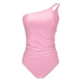 thumbnail image 6 of Afdoent One Piece Swimsuit For Women V Neck Elegant Belly Ruched Push Up Beachwear Monokini Belly Control High Waist Swimsuit Slim Beach Swimwear 2026 Summer Swimwear, 6 of 7