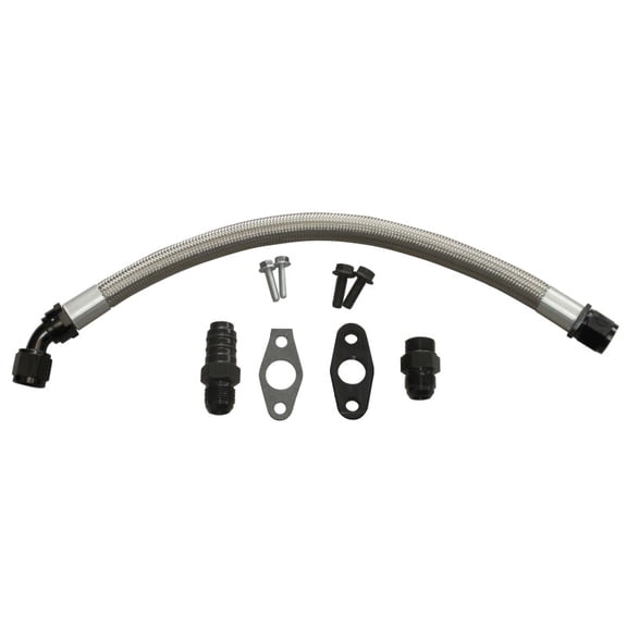 Fleece Performance Universal Cummins Turbo Drain Tube Kit (for 2nd Gen Swaps)