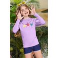 thumbnail image 3 of Girl's Rash Vest Long Sleeve Rash Vest Uv Protection Rash Top Quick Drying Rash Guard 3-12 Years, 3 of 5