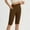 Brown, variant on Women and Plus Size High Waist Biker Shorts, Full, and Knee Length Leggings with Pocket