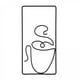 thumbnail image 1 of Escultura de pared,Decoraciones de pared de metal Decoraciones colgantes de café,Pared floral para interiores,baño,dormitorio,sala de estar,Escultura de pared de silueta Estatuas de jardín, 1 of 8