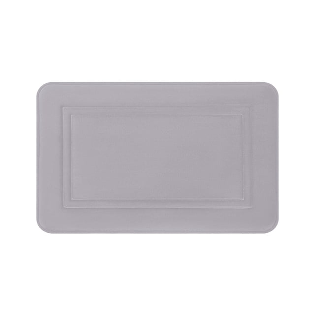 Absorbent Bath Rug, Thick Foam Bath Mat with Soft Velvet Top, Non-Slip Machine Washable Bathroom Mat, Cushioned Floor Carpet for Bathroom, Bedroom, and Kitchen^