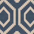 thumbnail image 2 of Safavieh Courtyard Navy Indoor Outdoor Rug - Square 7'10", 2 of 3