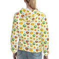 thumbnail image 7 of Sikiie Colorful Owls 1 Women's Casual Hoodies Long Sleeve Lightweight Pullover Tops Loose Sweatshirt-Large, 7 of 7